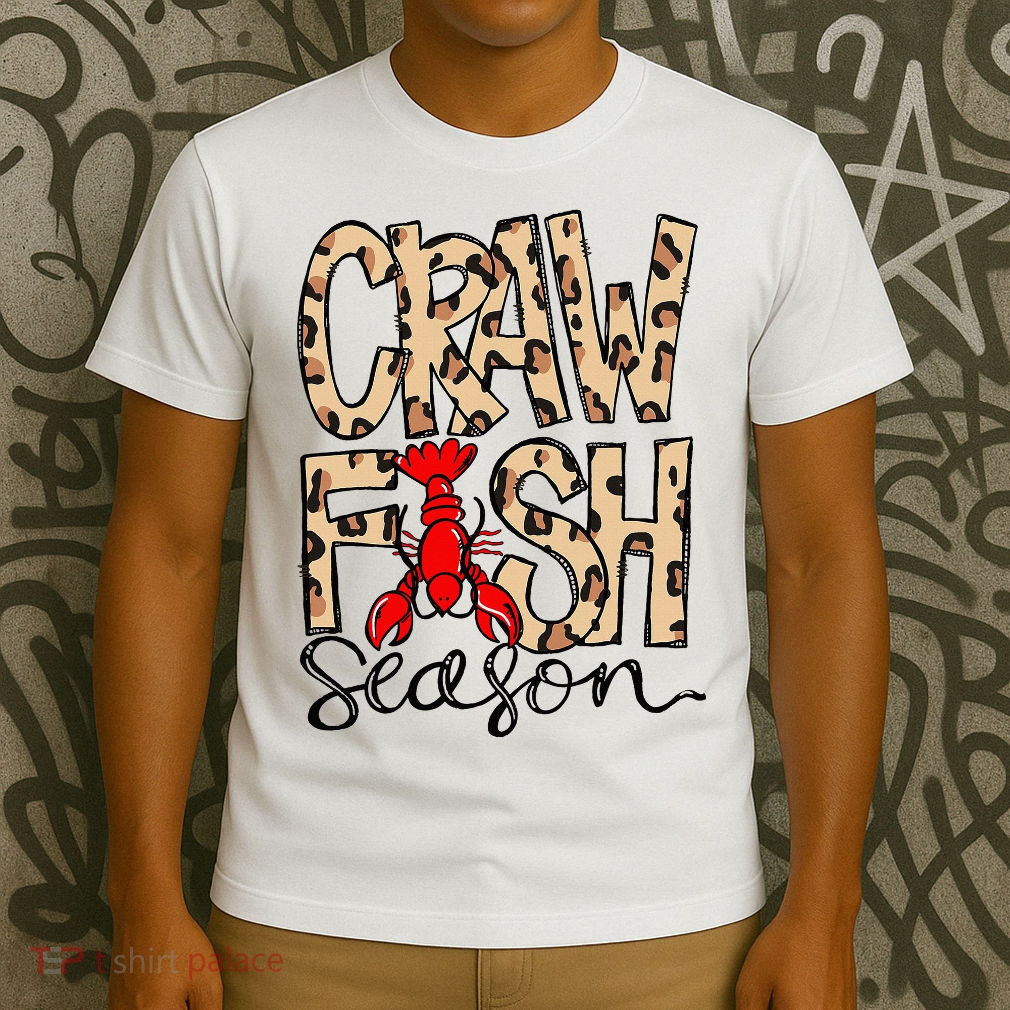 Craw Fish Season Leopard Love Crawfish T-Shirt