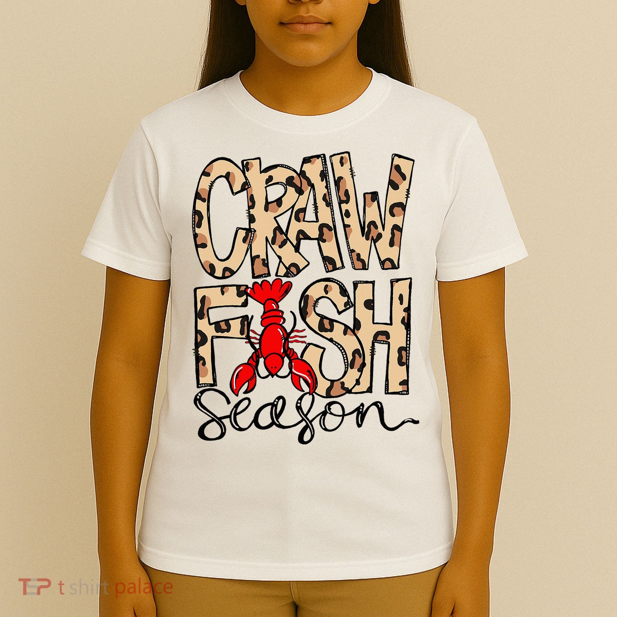 Craw Fish Season Leopard Love Crawfish T-Shirt