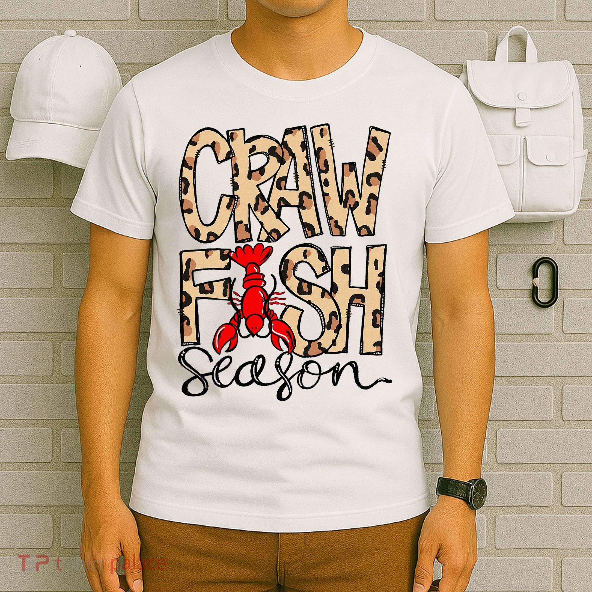 Craw Fish Season Leopard Love Crawfish T-Shirt