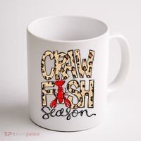 Craw Fish Season Leopard Love Crawfish Coffee Mug thumb 1