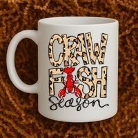 Craw Fish Season Leopard Love Crawfish Coffee Mug thumb 2