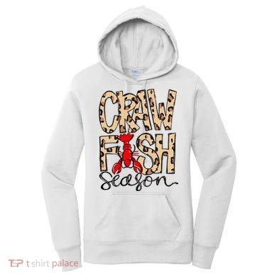 Craw Fish Season Leopard Love Crawfish Women's Hoodie