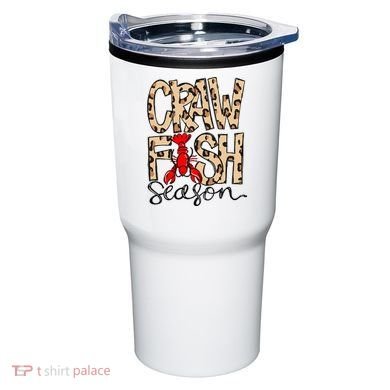 Craw Fish Season Leopard Love Crawfish Tumbler