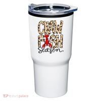 Craw Fish Season Leopard Love Crawfish Tumbler thumb 0