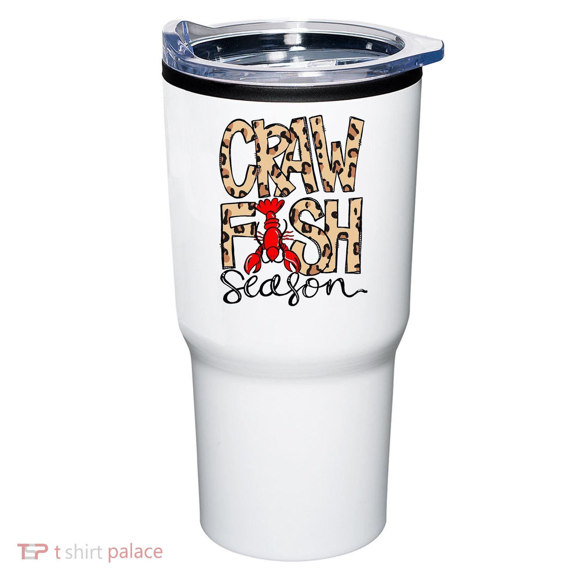 Craw Fish Season Leopard Love Crawfish Tumbler