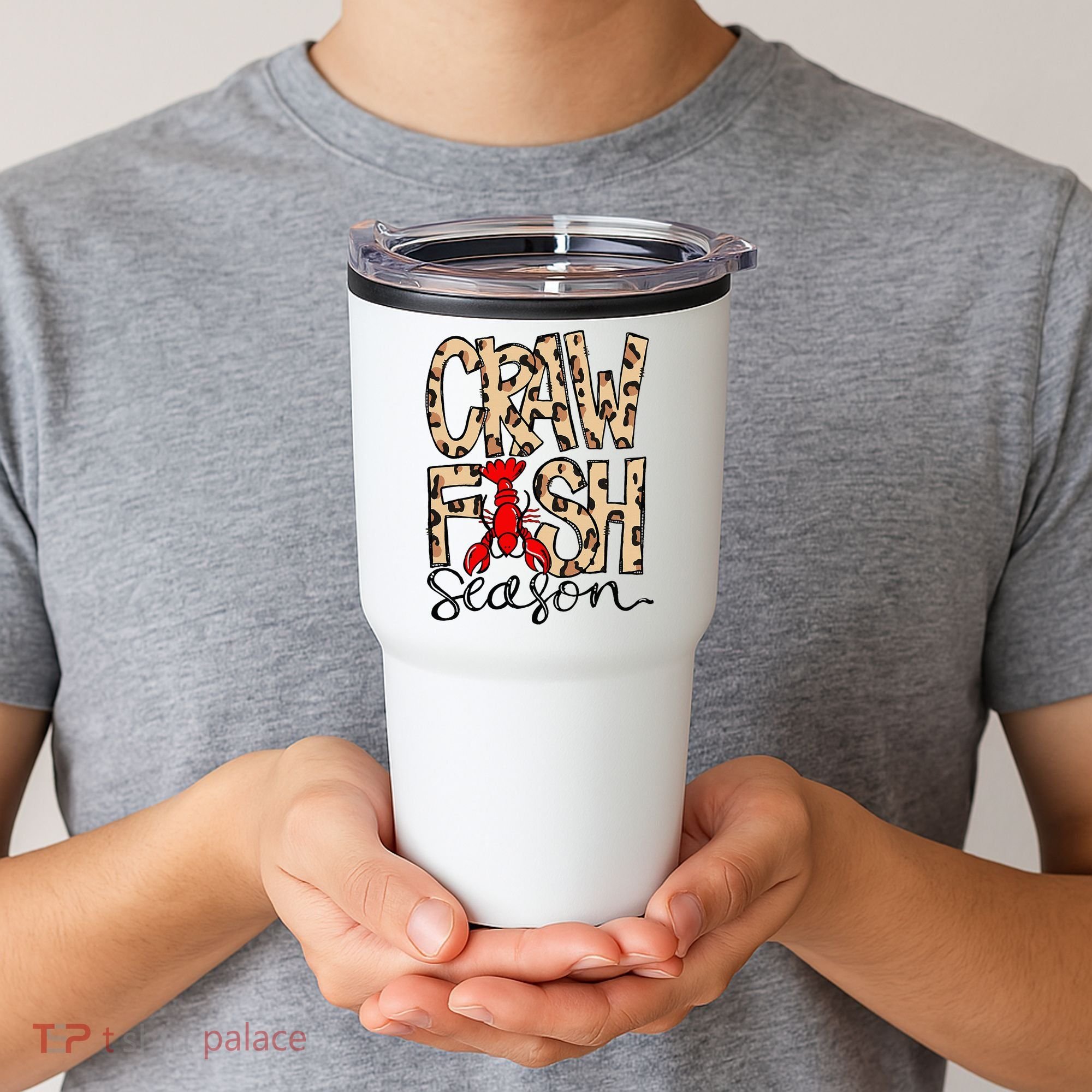 Craw Fish Season Leopard Love Crawfish Tumbler