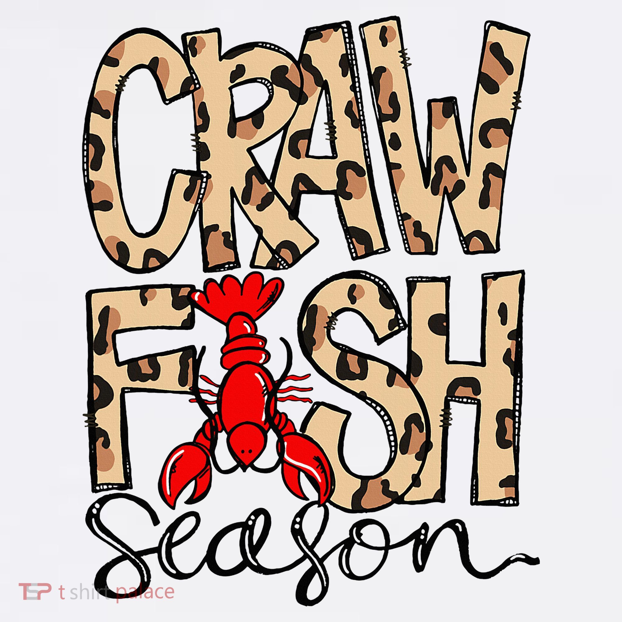 Craw Fish Season Leopard Love Crawfish Mousepad