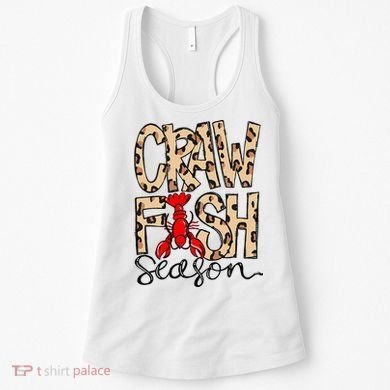 Craw Fish Season Leopard Love Crawfish Women's Tank Top