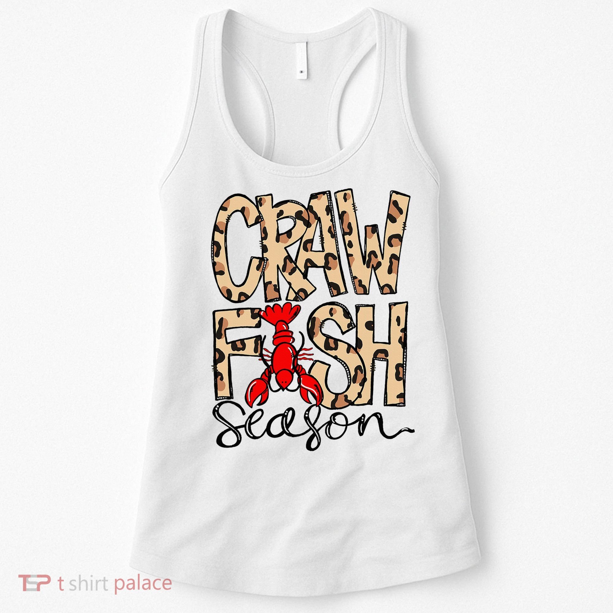 Craw Fish Season Leopard Love Crawfish Women's Tank Top