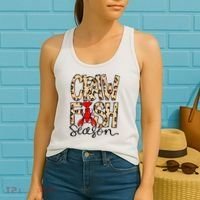 Craw Fish Season Leopard Love Crawfish Women's Tank Top thumb 2