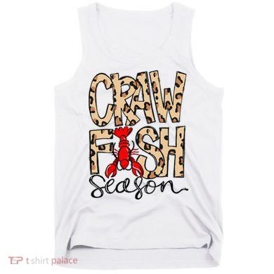Craw Fish Season Leopard Love Crawfish Tank Top