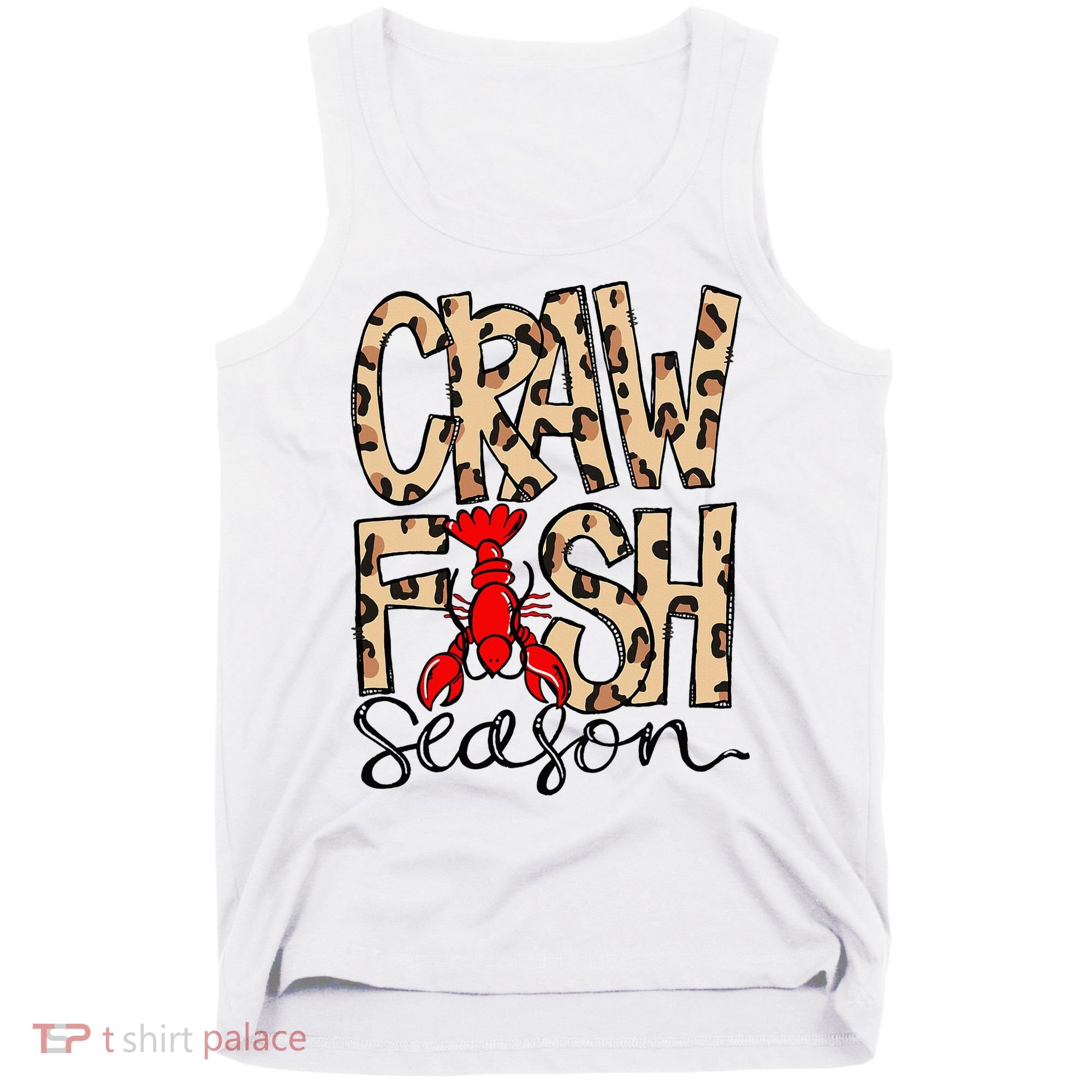Craw Fish Season Leopard Love Crawfish Tank Top
