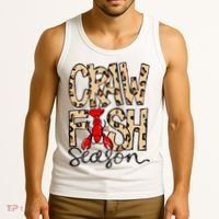 Craw Fish Season Leopard Love Crawfish Tank Top thumb 3