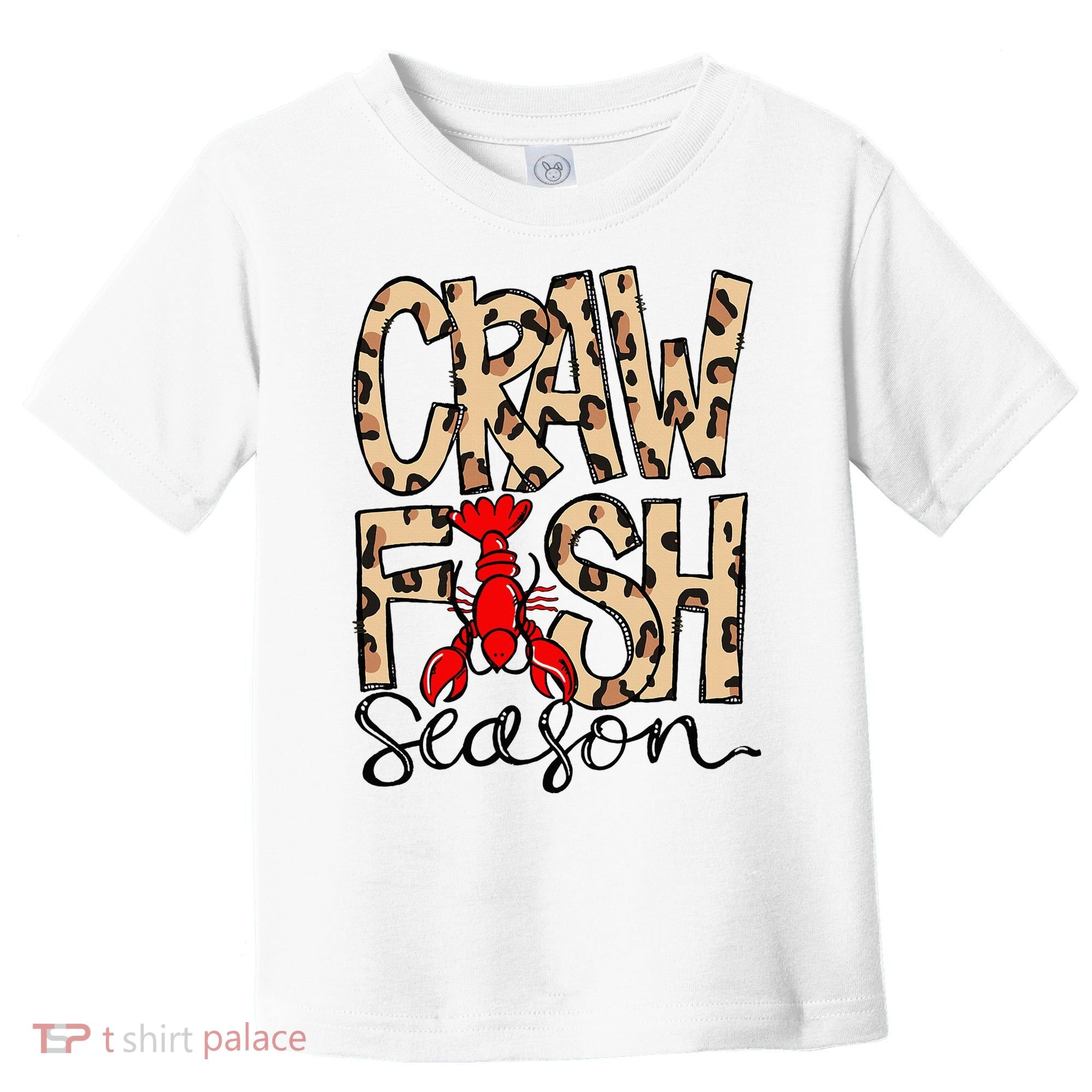 Craw Fish Season Leopard Love Crawfish Toddler T-Shirt