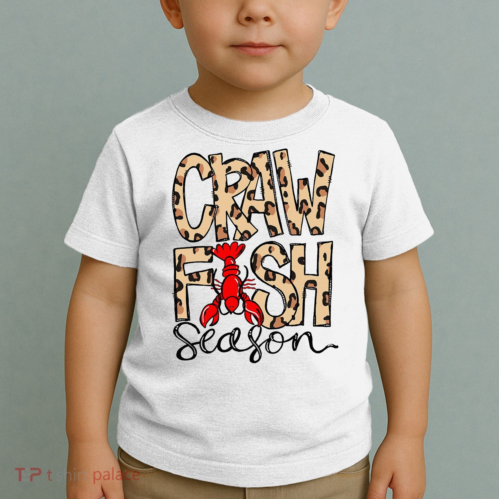 Craw Fish Season Leopard Love Crawfish Toddler T-Shirt