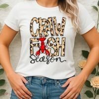 Craw Fish Season Leopard Love Crawfish Women's T-Shirt thumb 2