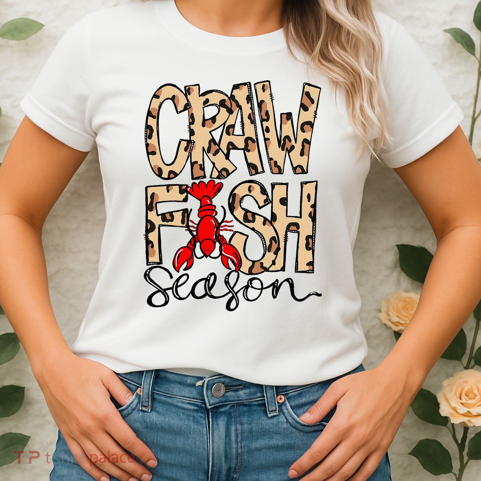 Craw Fish Season Leopard Love Crawfish Women's T-Shirt