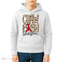 Craw Fish Season Leopard Love Crawfish Kids Hoodie thumb 4