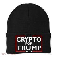 Crypto For Trump President Election 2024 Pro Cryptocurrency Beanie thumb 0