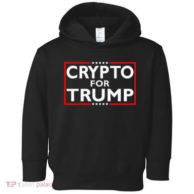 Crypto For Trump President Election 2024 Pro Cryptocurrency Toddler Hoodie