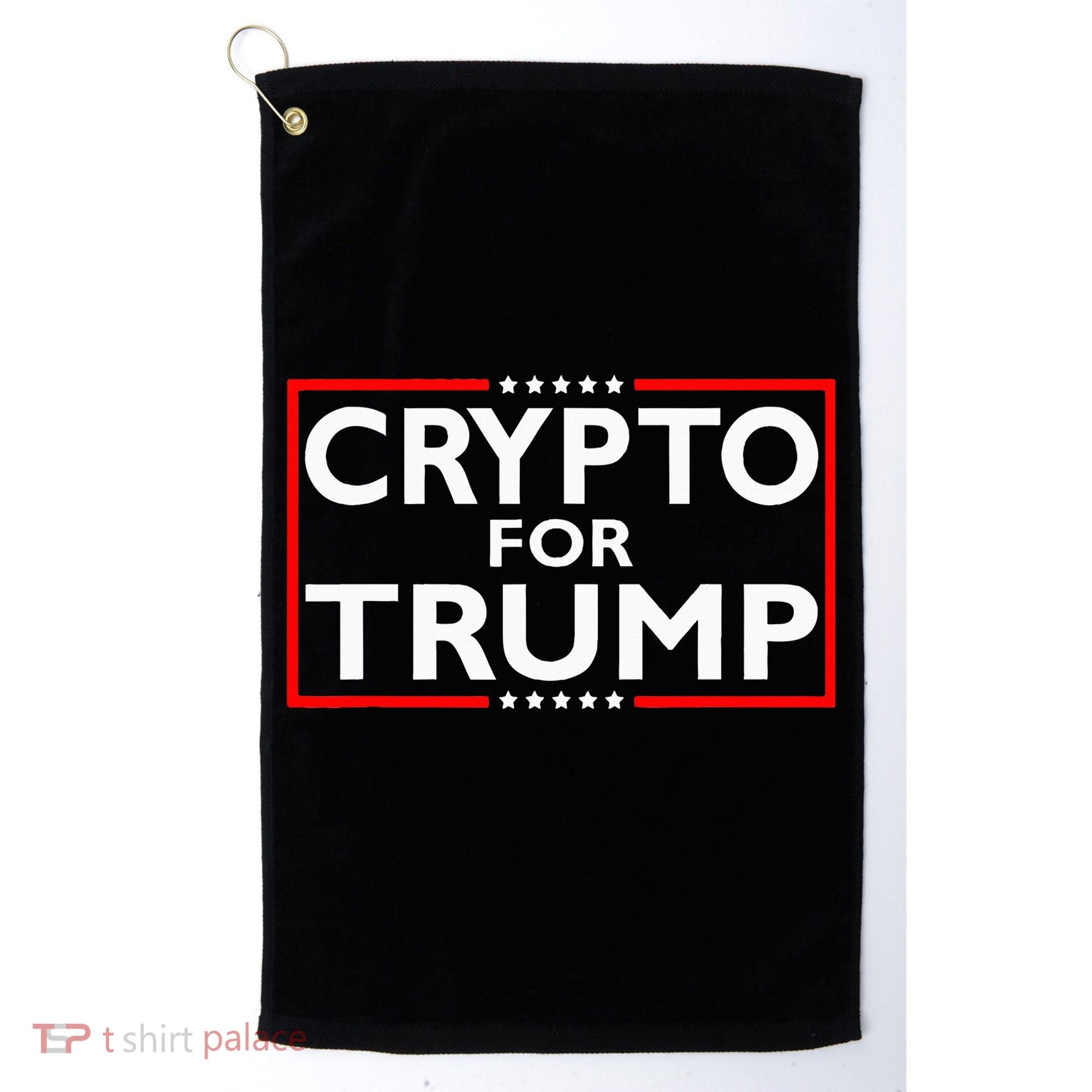 Crypto For Trump President Election 2024 Pro Cryptocurrency Golf Towel