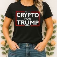 Crypto For Trump President Election 2024 Pro Cryptocurrency Women's T-Shirt thumb 2
