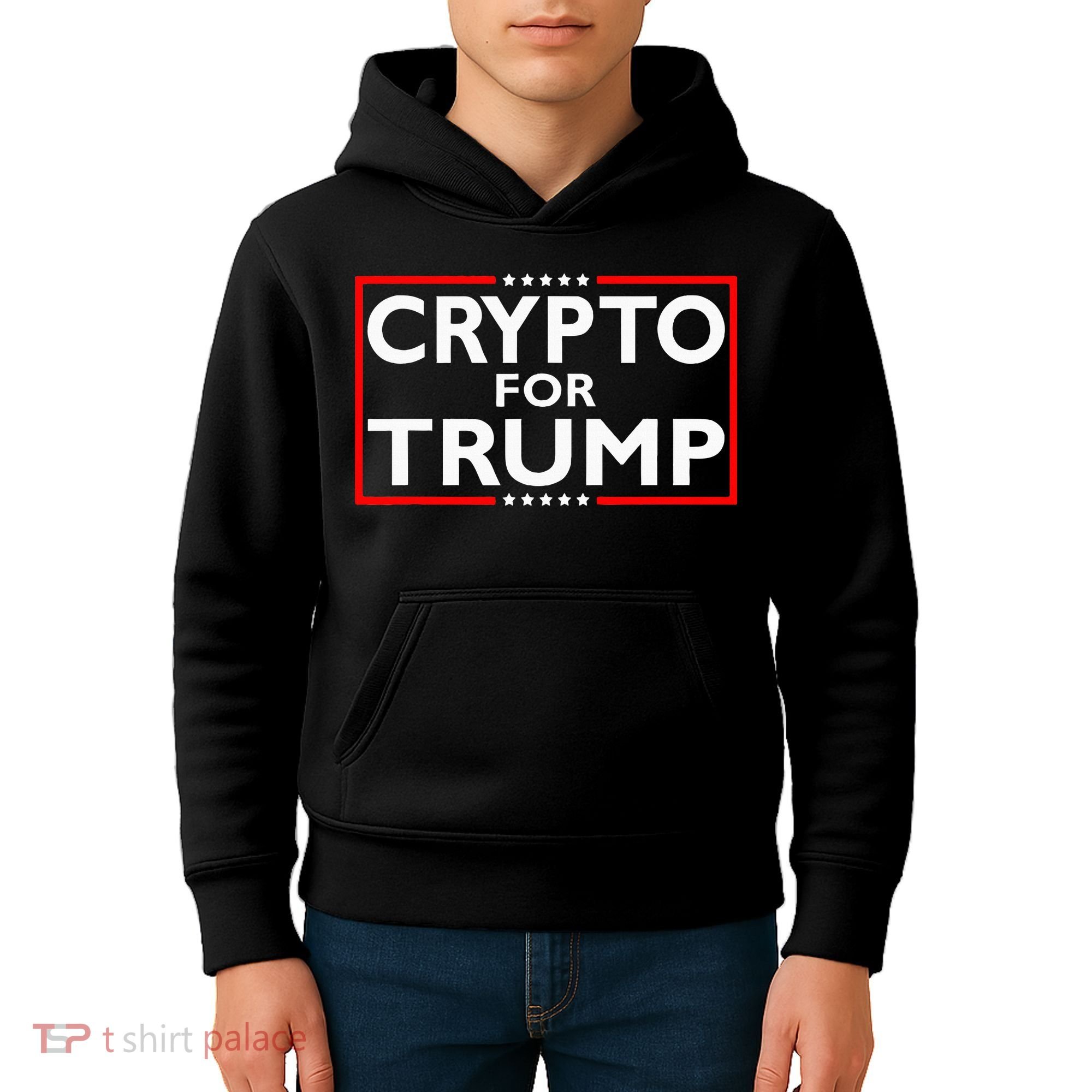 Crypto For Trump President Election 2024 Pro Cryptocurrency Kids Hoodie