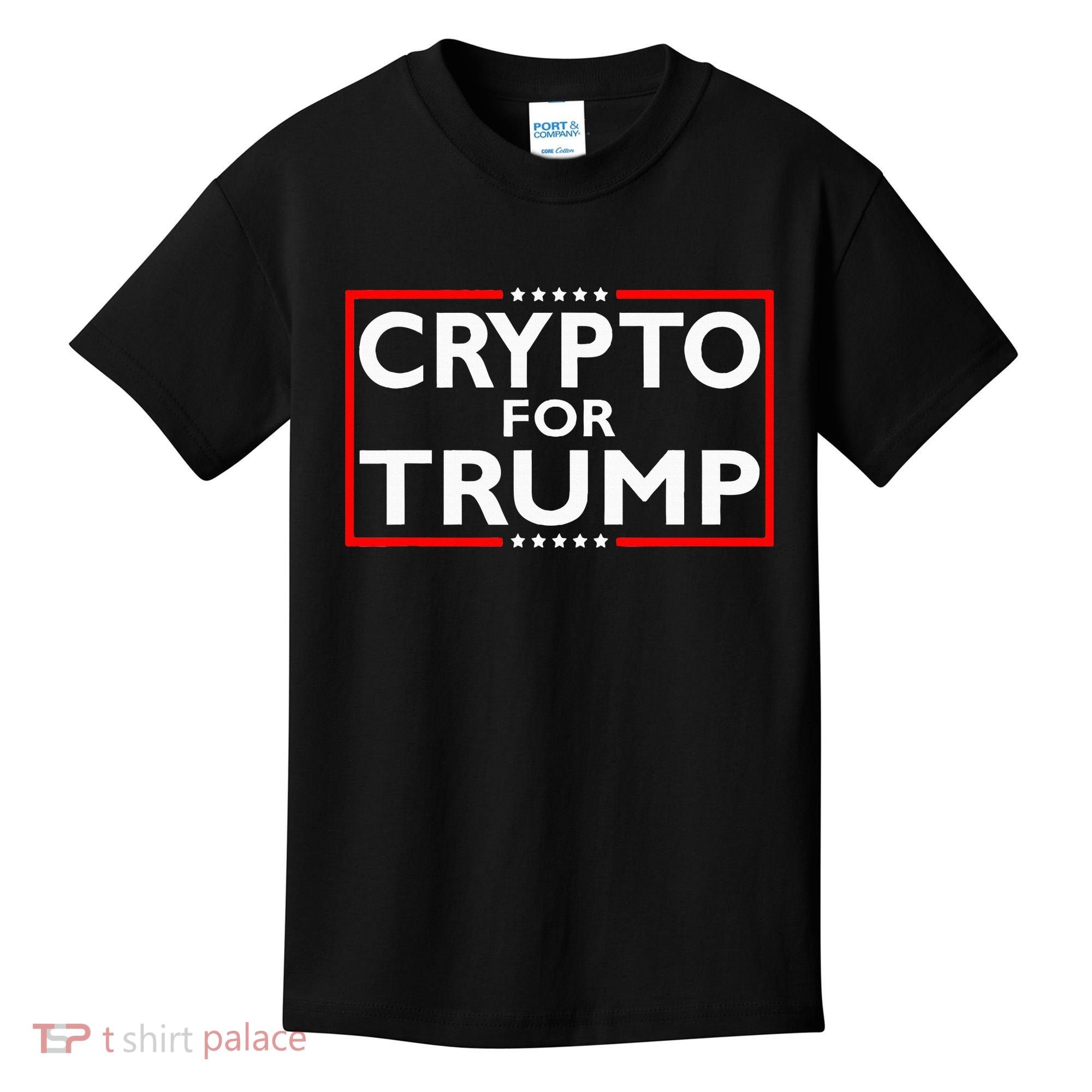 Crypto For Trump President Election 2024 Pro Cryptocurrency Kids T-Shirt