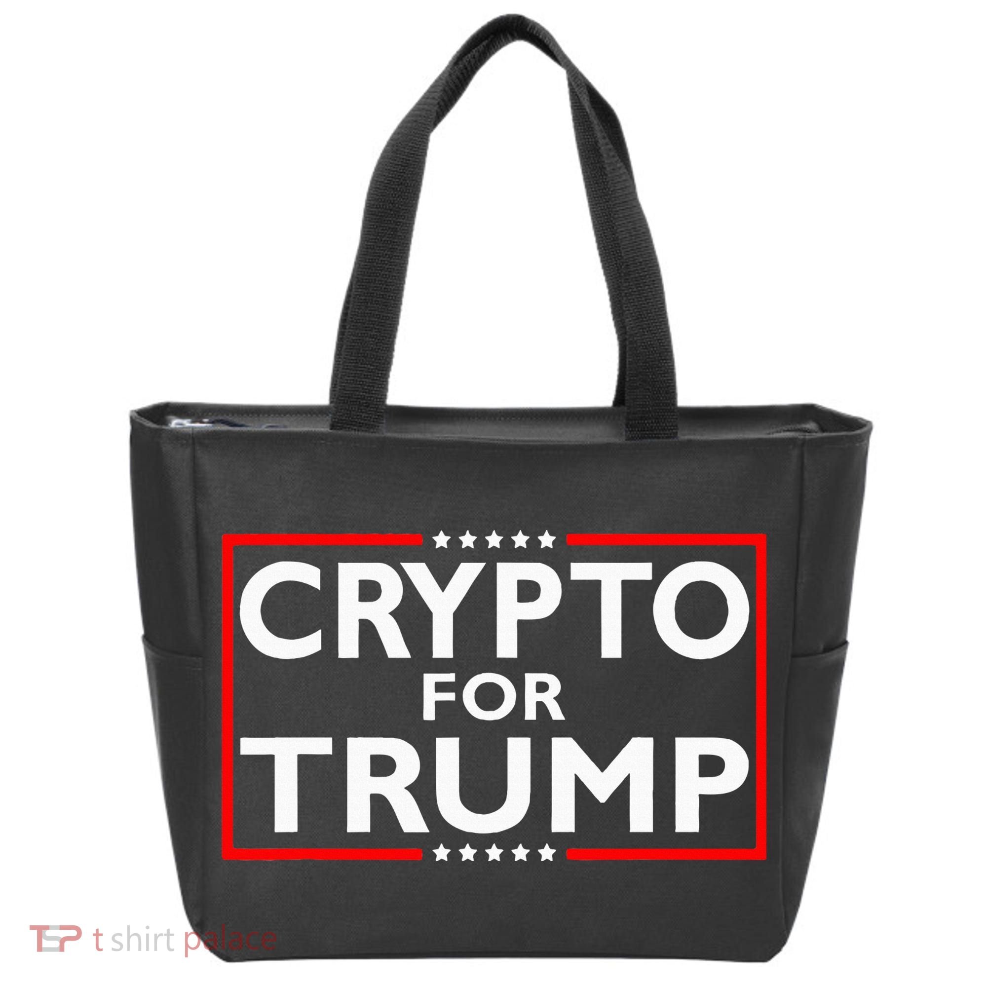 Crypto For Trump President Election 2024 Pro Cryptocurrency Tote Bag