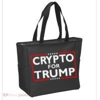 Crypto For Trump President Election 2024 Pro Cryptocurrency Tote Bag thumb 2