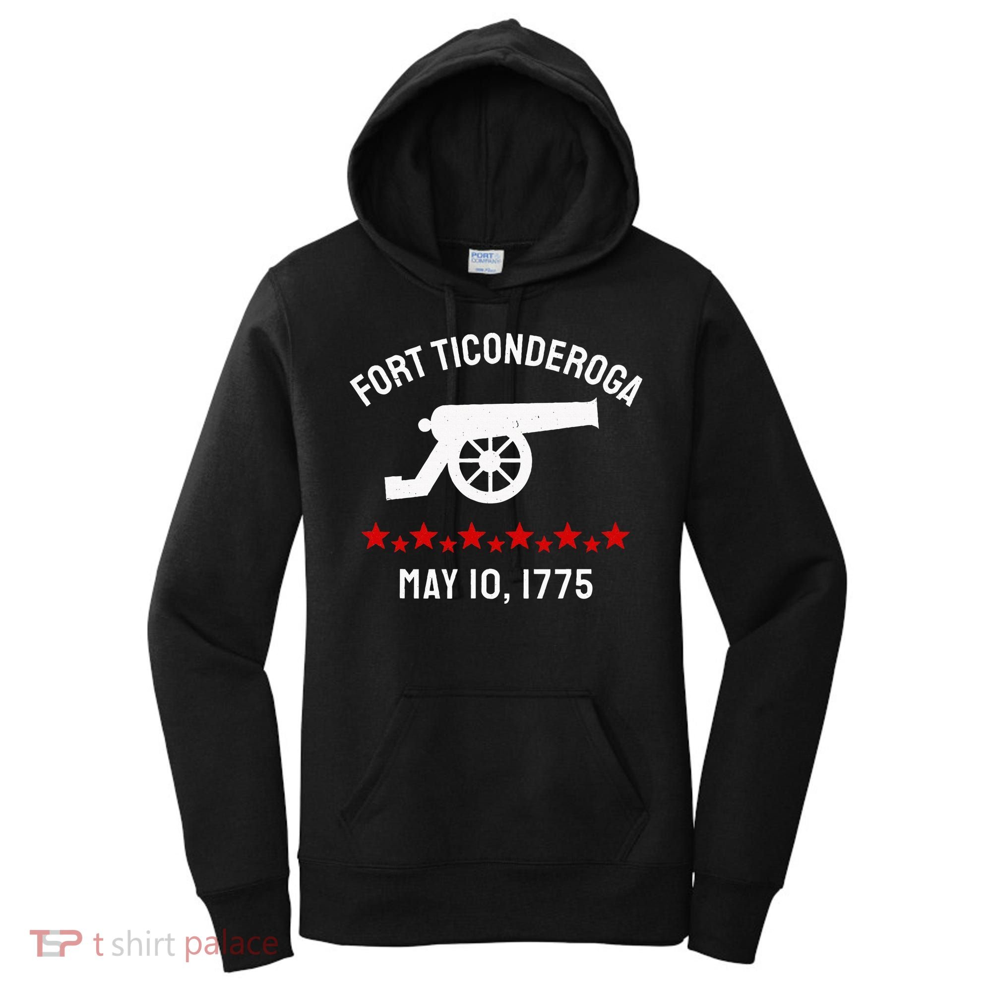 Capture Fort Ticonderoga Cannon Revolutionary War Women's Hoodie