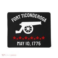 Capture Fort Ticonderoga Cannon Revolutionary War Mousepad thumb 0