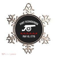 Capture Fort Ticonderoga Cannon Revolutionary War Ornament thumb 0