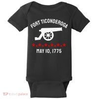 Capture Fort Ticonderoga Cannon Revolutionary War Baby Bodysuit thumb 0