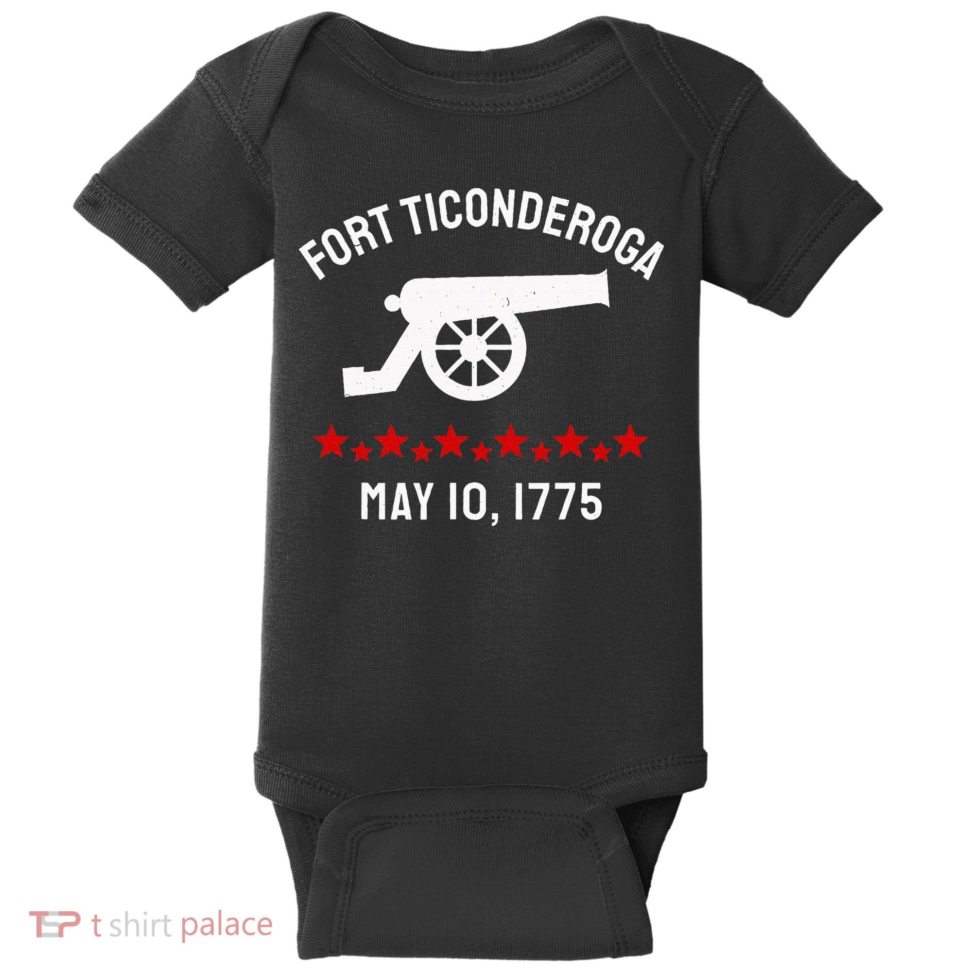 Capture Fort Ticonderoga Cannon Revolutionary War Baby Bodysuit