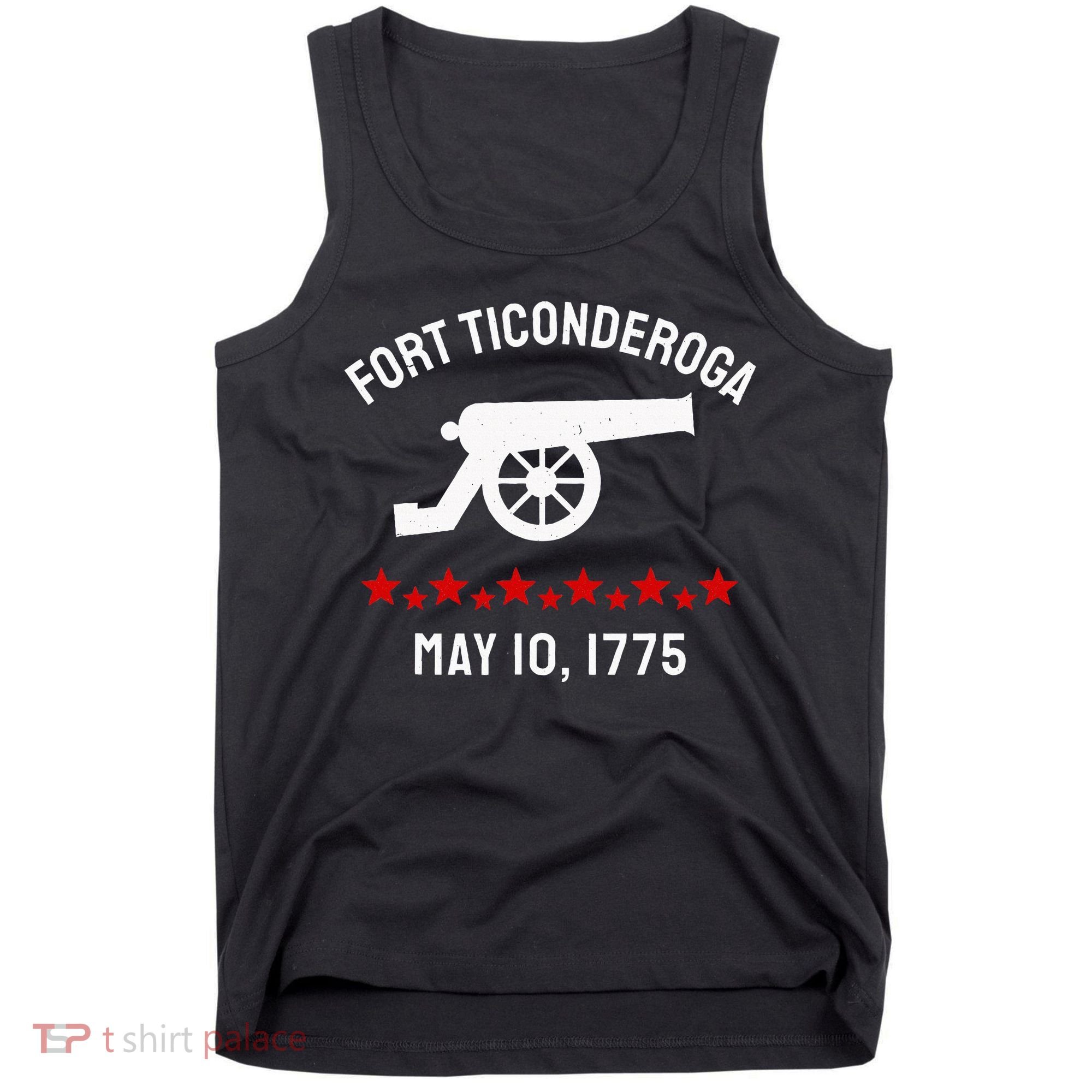 Capture Fort Ticonderoga Cannon Revolutionary War Tank Top