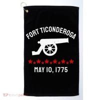 Capture Fort Ticonderoga Cannon Revolutionary War Golf Towel thumb 0
