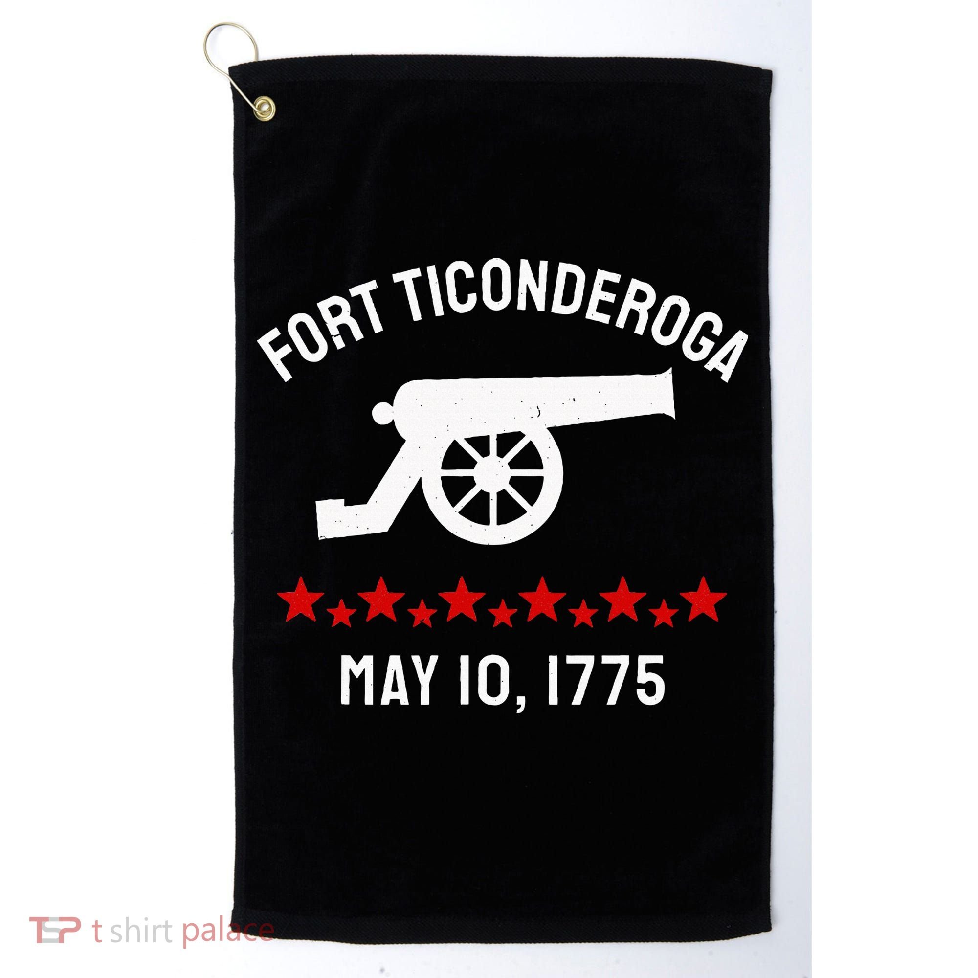 Capture Fort Ticonderoga Cannon Revolutionary War Golf Towel