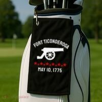 Capture Fort Ticonderoga Cannon Revolutionary War Golf Towel thumb 2