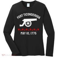 Capture Fort Ticonderoga Cannon Revolutionary War Women's Long Sleeve Shirt thumb 0