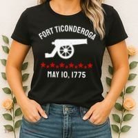 Capture Fort Ticonderoga Cannon Revolutionary War Women's T-Shirt thumb 2