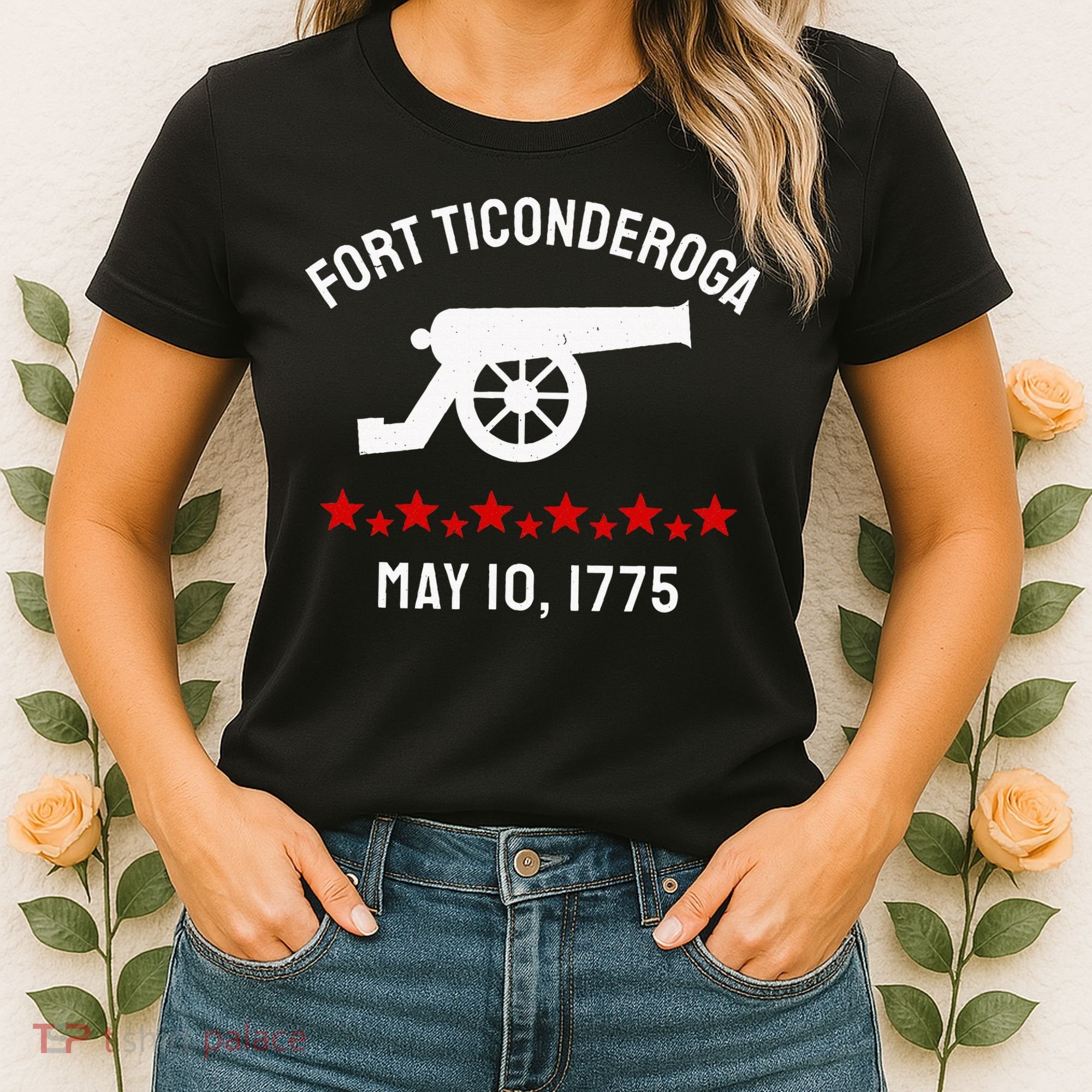 Capture Fort Ticonderoga Cannon Revolutionary War Women's T-Shirt