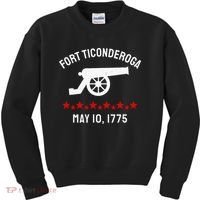 Capture Fort Ticonderoga Cannon Revolutionary War Kids Sweatshirt thumb 0