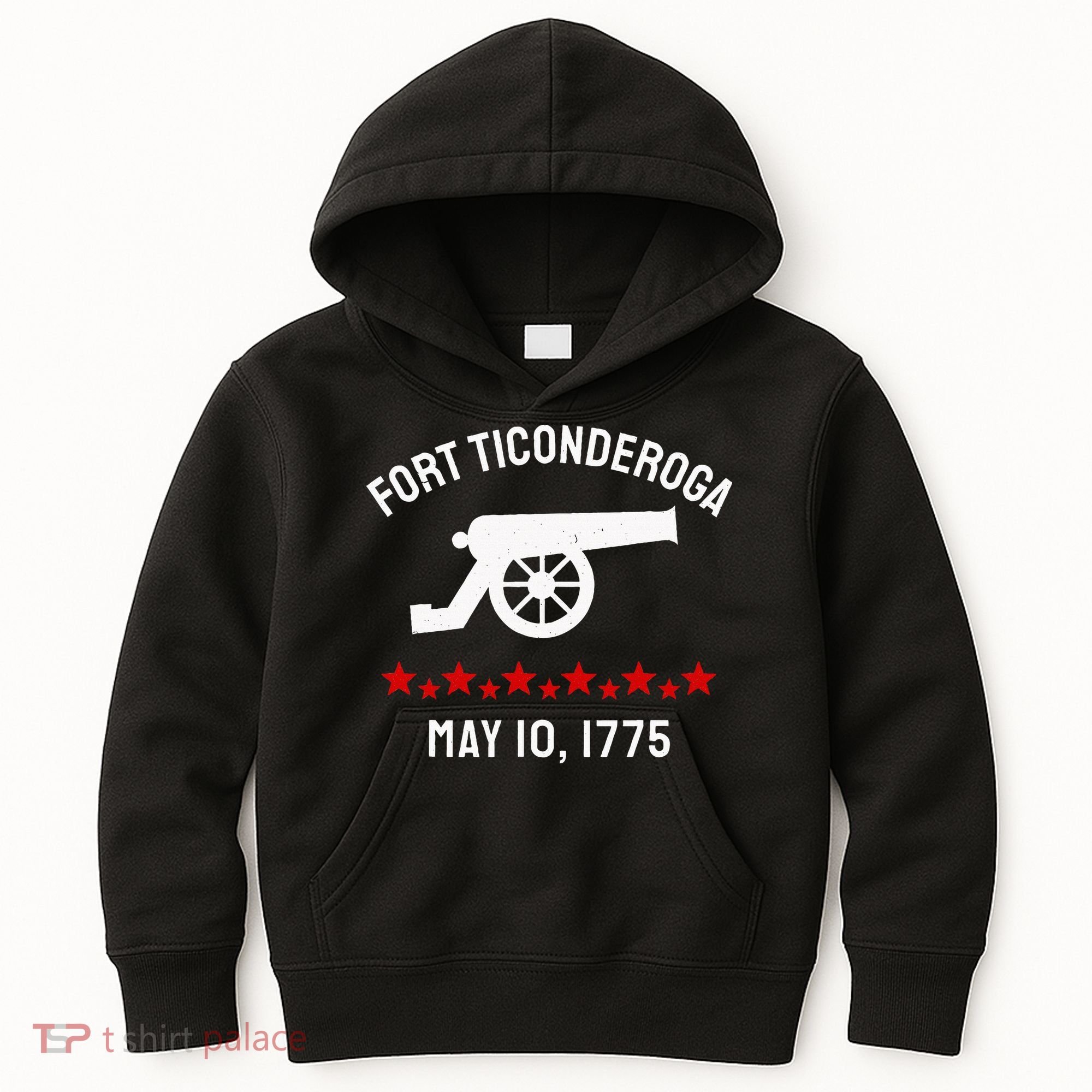 Capture Fort Ticonderoga Cannon Revolutionary War Kids Hoodie