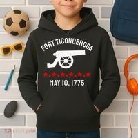 Capture Fort Ticonderoga Cannon Revolutionary War Kids Hoodie thumb 2