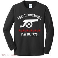 Capture Fort Ticonderoga Cannon Revolutionary War Kids Long Sleeve Shirt thumb 0