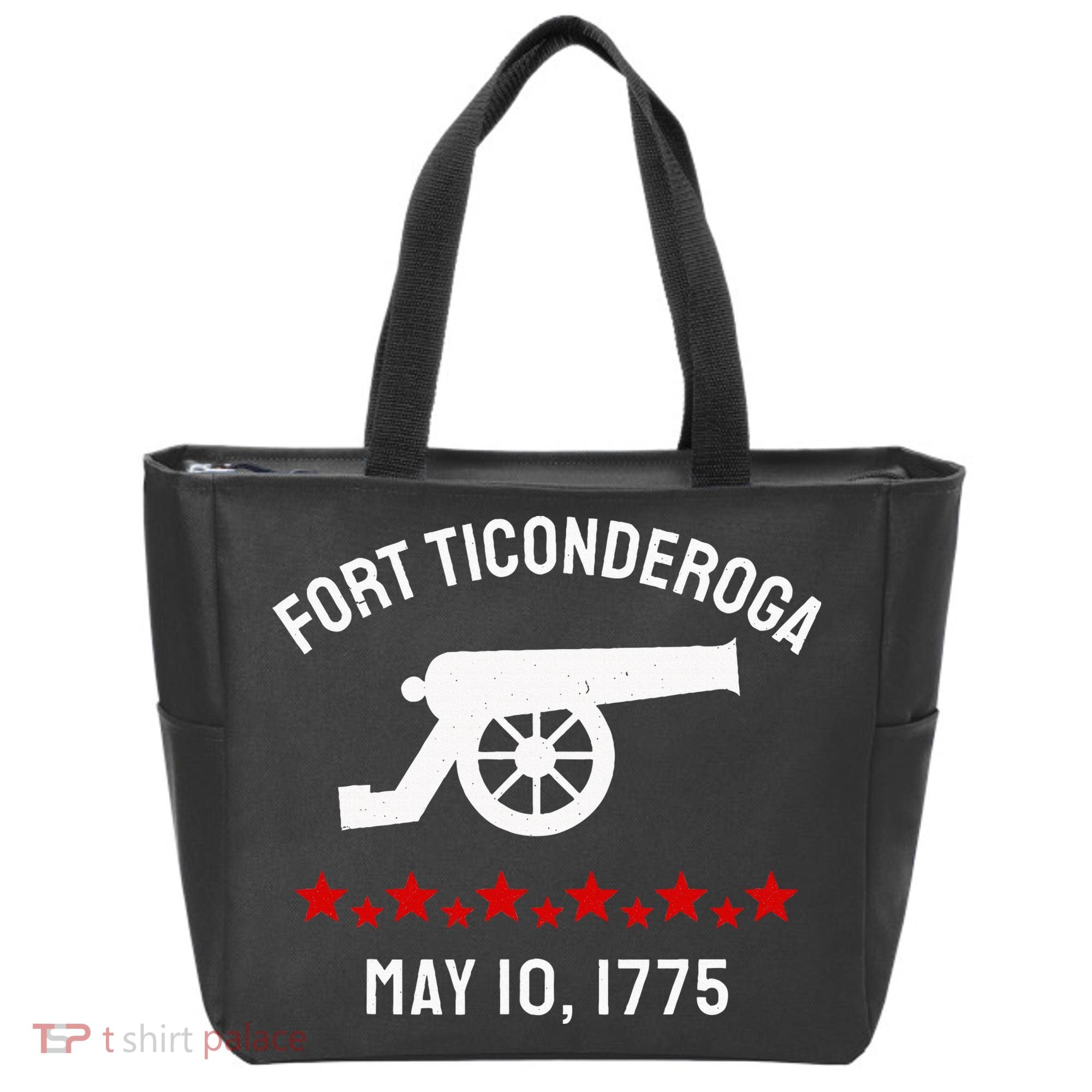 Capture Fort Ticonderoga Cannon Revolutionary War Tote Bag