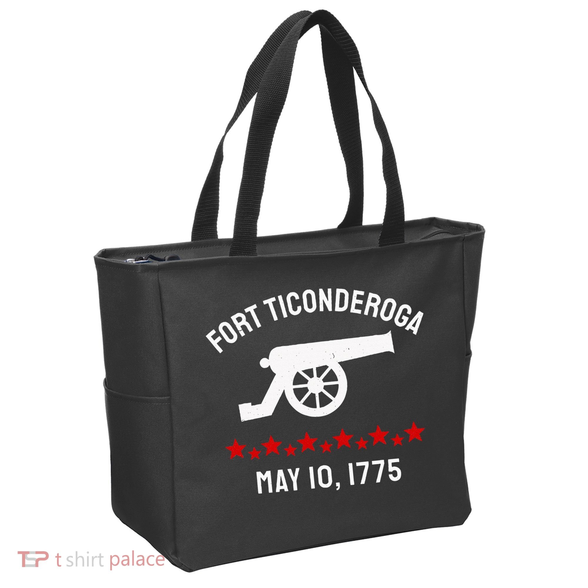 Capture Fort Ticonderoga Cannon Revolutionary War Tote Bag