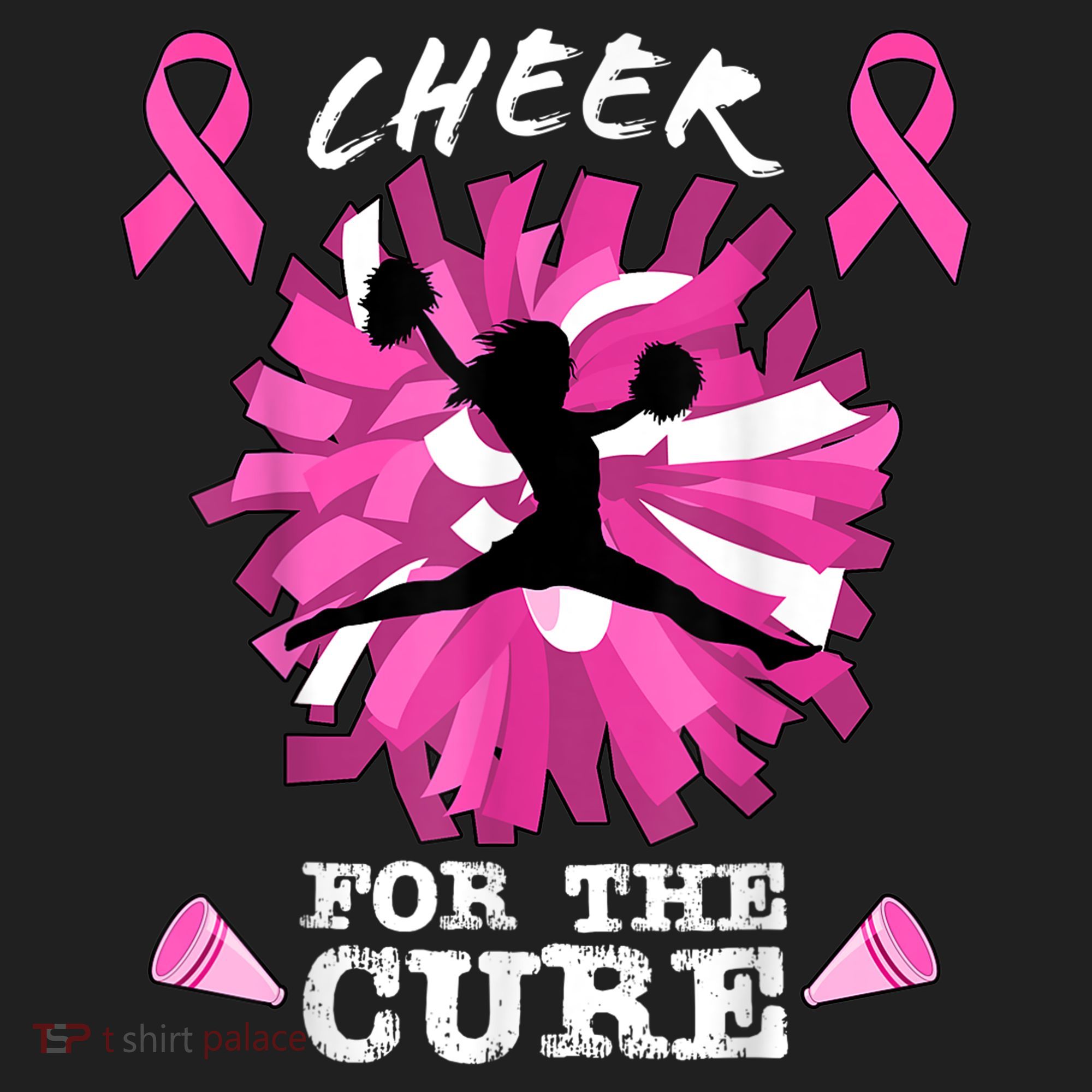 Cheer For The Cure Breast Cancer Awareness Month Cheerleader Tumbler