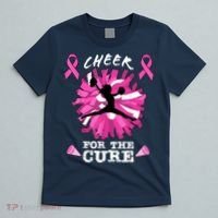 Cheer For The Cure Breast Cancer Awareness Month Cheerleader T-Shirt thumb 5